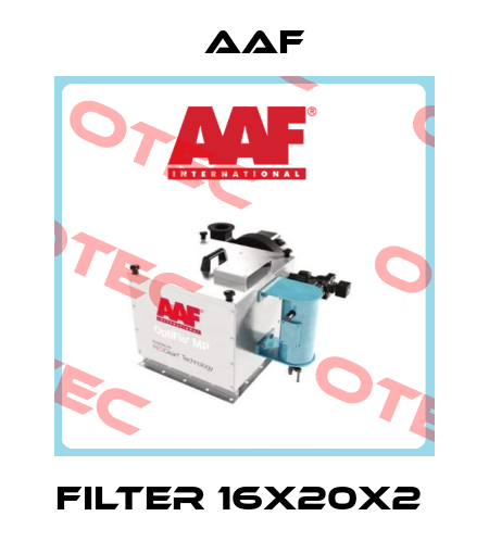 filter 16x20x2  AAF