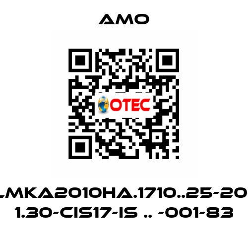 LMKA2010HA.1710..25-20- 1.30-CIS17-IS .. -001-83 Amo