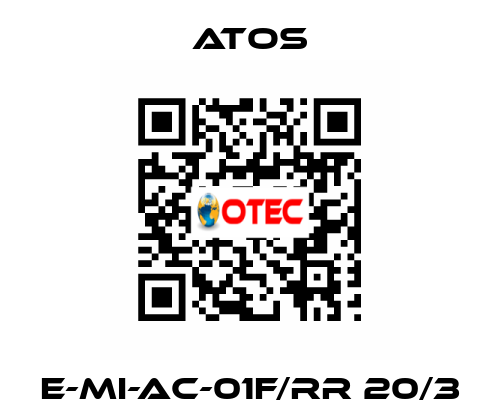 E-MI-AC-01F/RR 20/3 Atos
