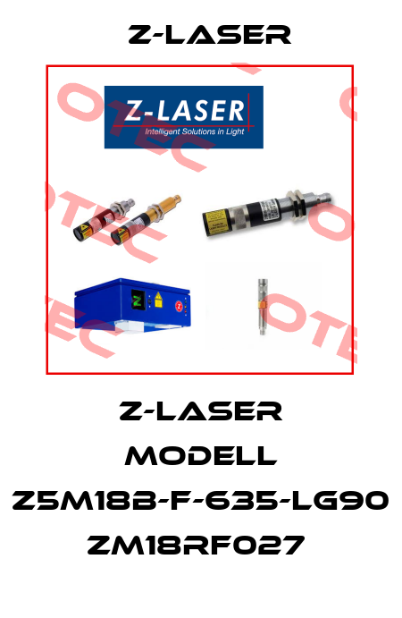 Z-LASER MODELL Z5M18B-F-635-LG90     ZM18RF027  Z-LASER
