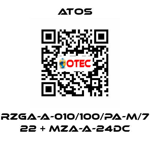 RZGA-A-010/100/PA-M/7 22 + MZA-A-24DC Atos