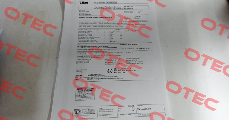 test report 3.1 Dittmer