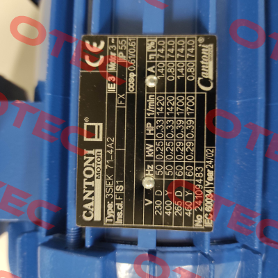 1107A004625IE3 Cantoni