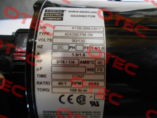 4138 BODINE ELECTRIC