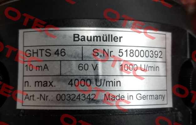 GHTS 46 (60 V 1000 U) Baumüller