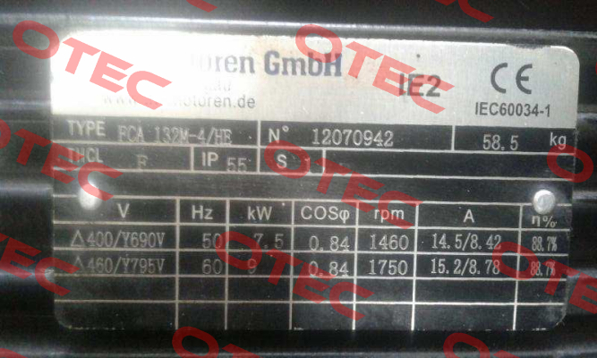 IE2AC13M4004 AC Motoren