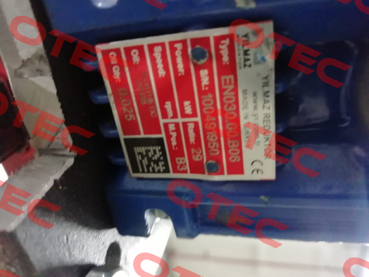 EN030.00-B06İ Yılmaz Redüktör