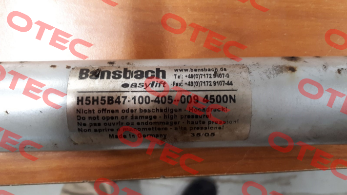 H5H5B47-100-405--009/4500N Bansbach