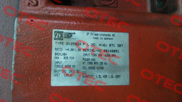 4161 071 307 01 / 2 K 250 GA Zf