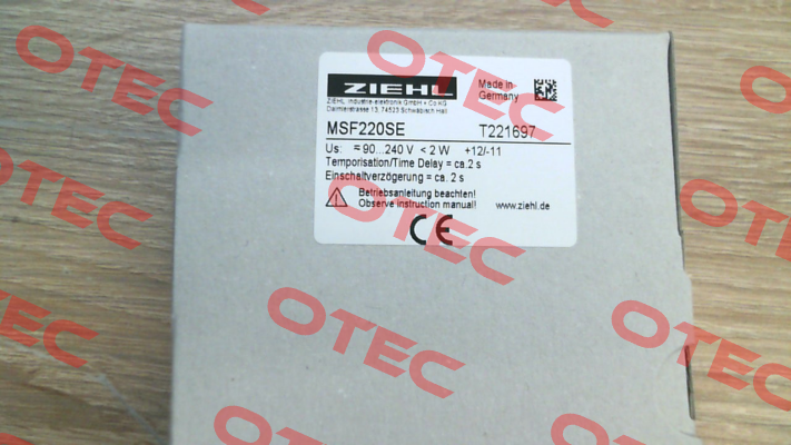 T221697 / MSF220SE Ziehl