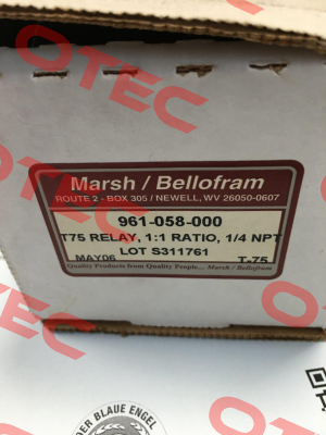 961-058-000 Bellofram