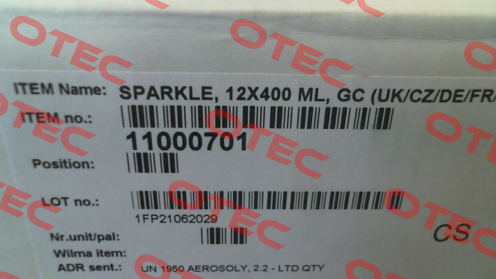 1100 0701 Sparkle (1 pack - 12 pcsX400 ML) Chemsearch
