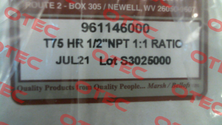 961-146-000 Type 75 HR Relay Bellofram