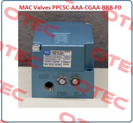 PPC5C-AGA-AGAA-BBB-FO МAC Valves