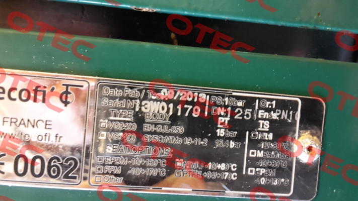 VG3400-03NI0125 Tecofi